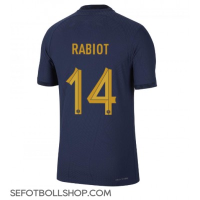 Billiga Frankrike Adrien Rabiot #14 Hemma fotbollskläder VM 2022 Kortärmad